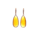 M 17 - Aretes Gota Ámbar Bisel