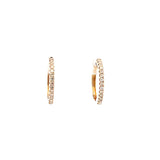 S 2946 - Arracadas Mini Diamantes Round Oro Amarillo