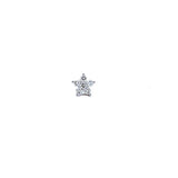 S 449 - Piercing Single Estrella Diamantes Pavé