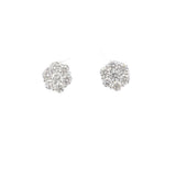 D 693 - Aretes Roseta de Diamantes Round