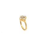 Z 63 - Pinky Ring Flor de Diamantes Round